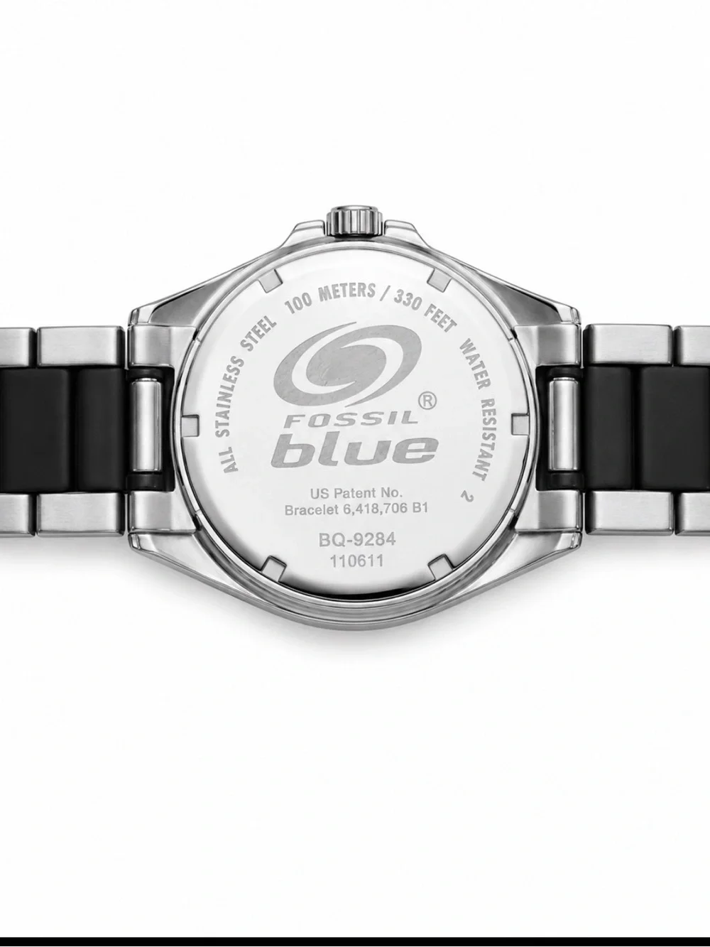 Fossil Blue BQ9284 Men’s Red Dial Two Tone Stainless Steel Watch 100M